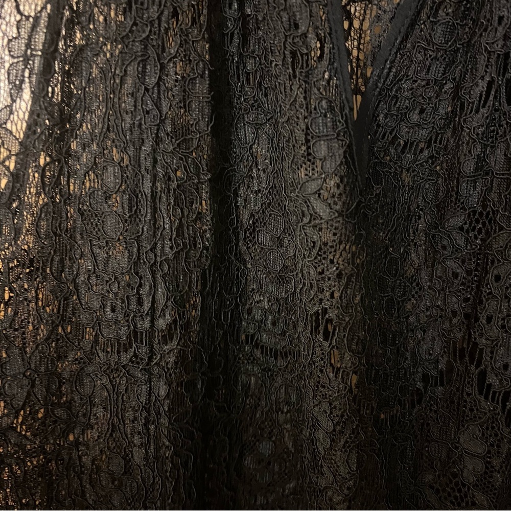 Rare Mayle Black Lace High-Neck Maxi Dress Sz 4 Pristine early 2001 - Picture 4 of 14